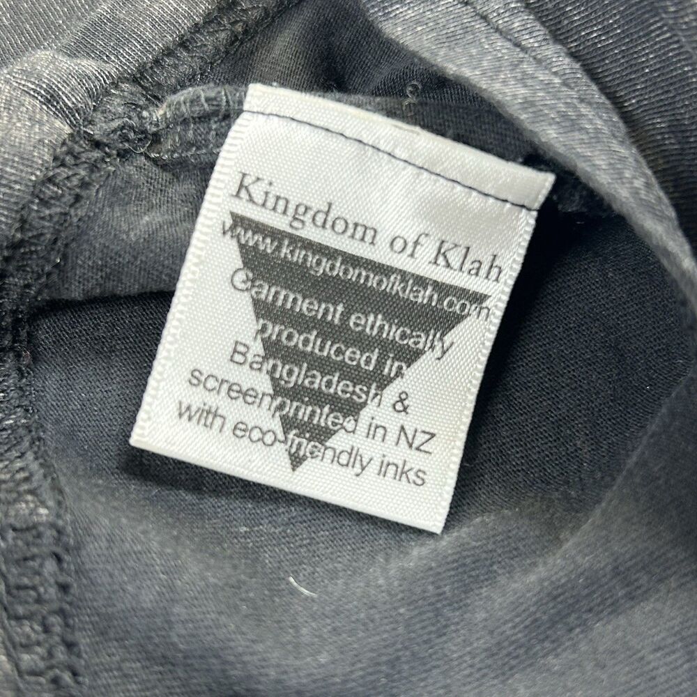 Kingdom of Klah Graphic Tee Sz S Hand Printed New Zealand Art Shirt Nina van der - Picture 4 of 11